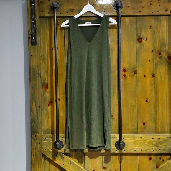 Madewell Dresses & Skirts - MADEWELL ARMY GREEN DRESS SIZE SMALL